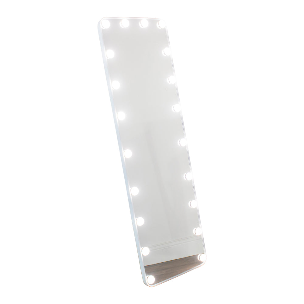Led modena cheval arch mirror  160 x 50cm - White