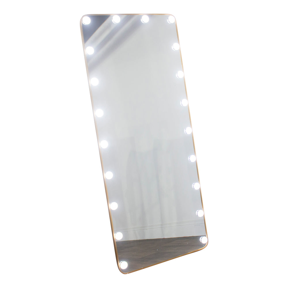 Led bulb modena cheval mirror gold 170 x 70cm