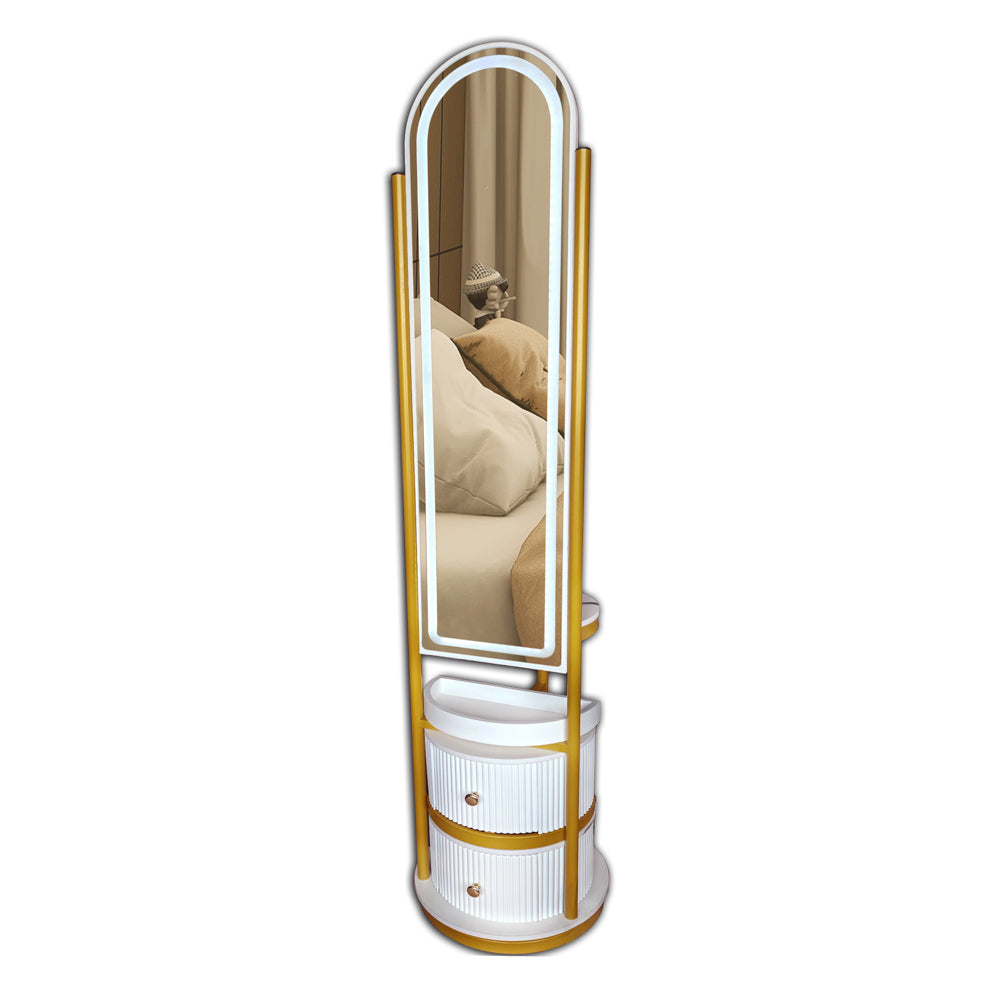 Teely rotating led dressing mirror