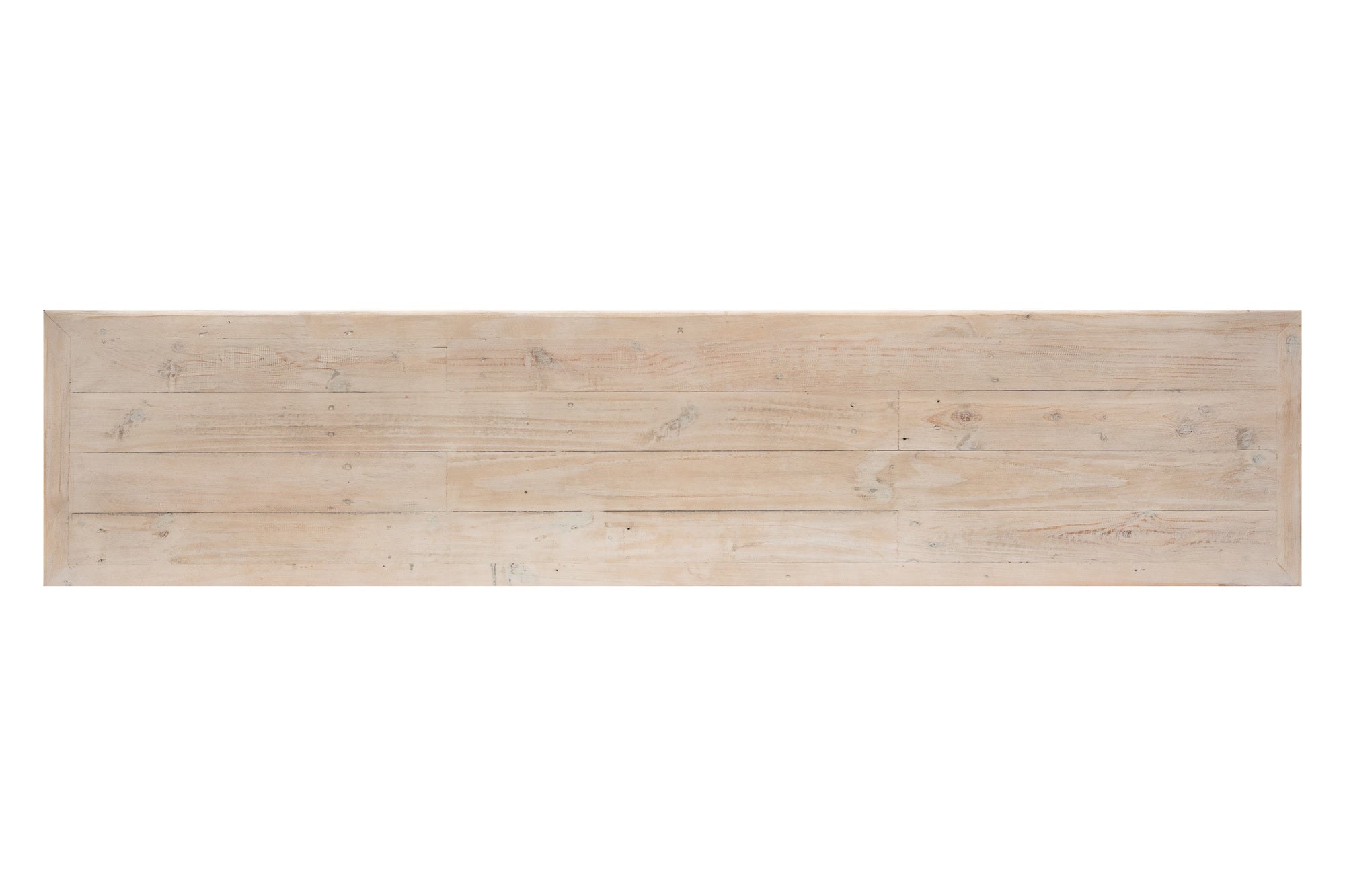 Montclair Scroll Console Table – Reclaimed Wood, Whitewash