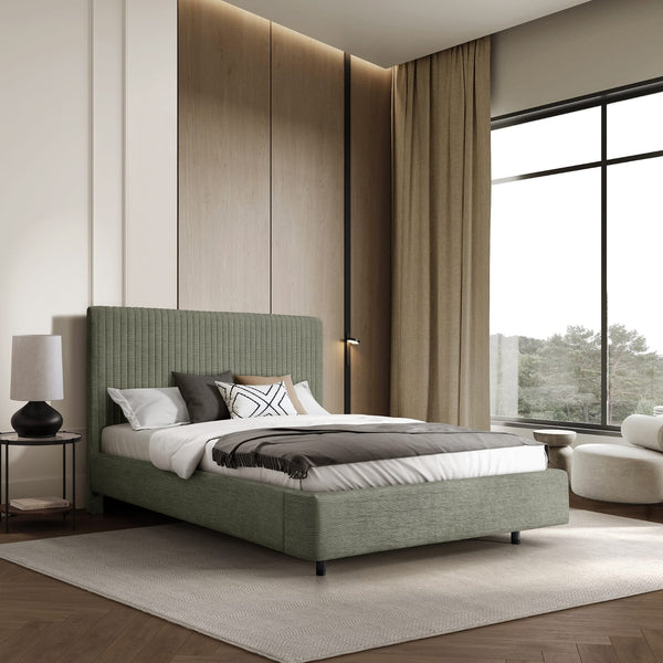 Valerie  Bed Double - Sage Green