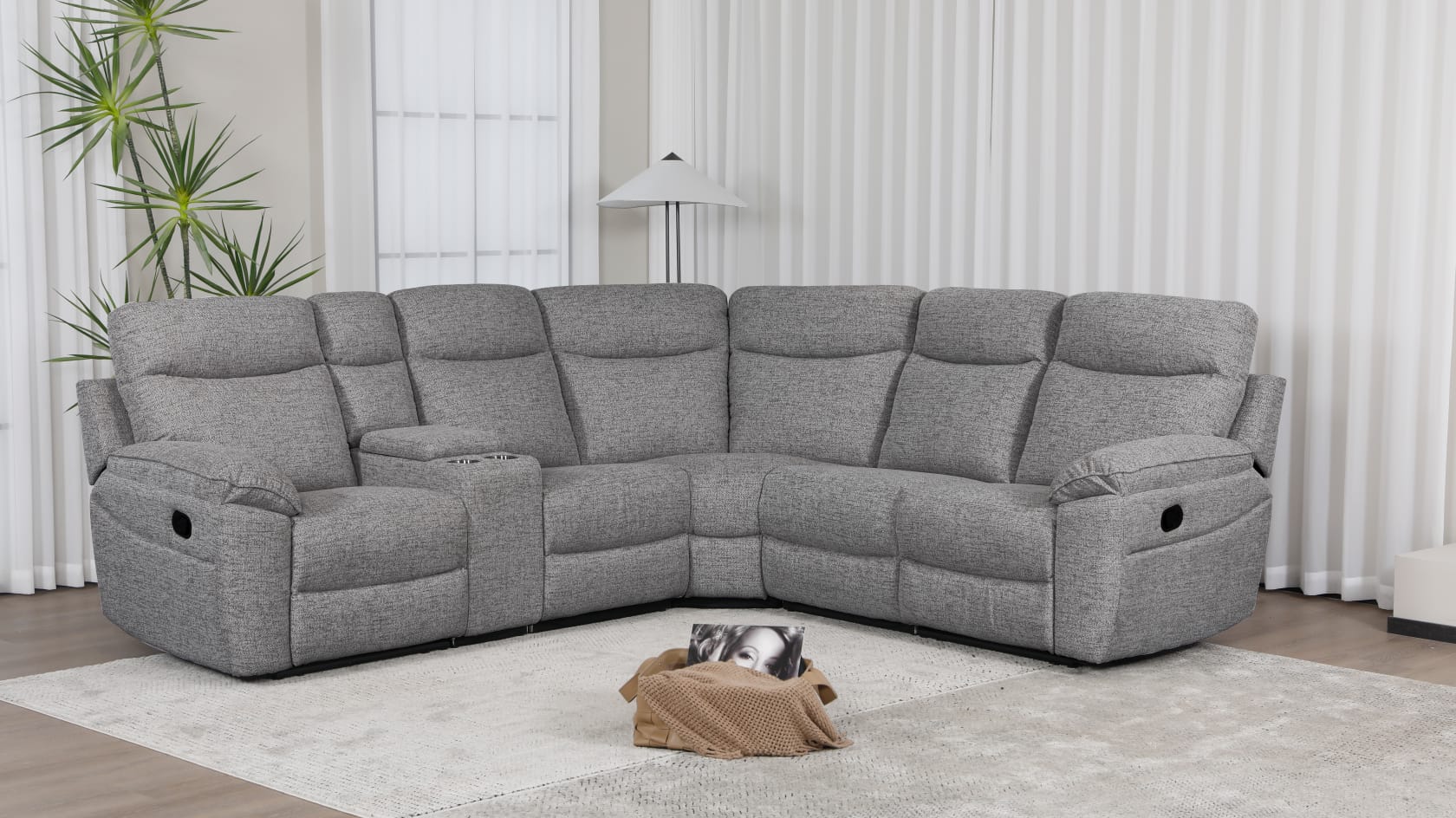 Layla Corner Sofa - Dark Grey