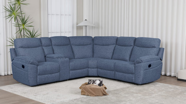 Layla Corner Sofa - Light Blue