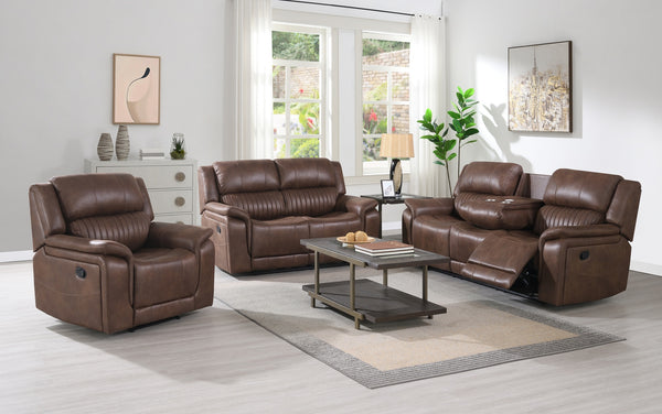 Alaska Manual 3 + 2 + 1  - Dark Brown Suede Fabric