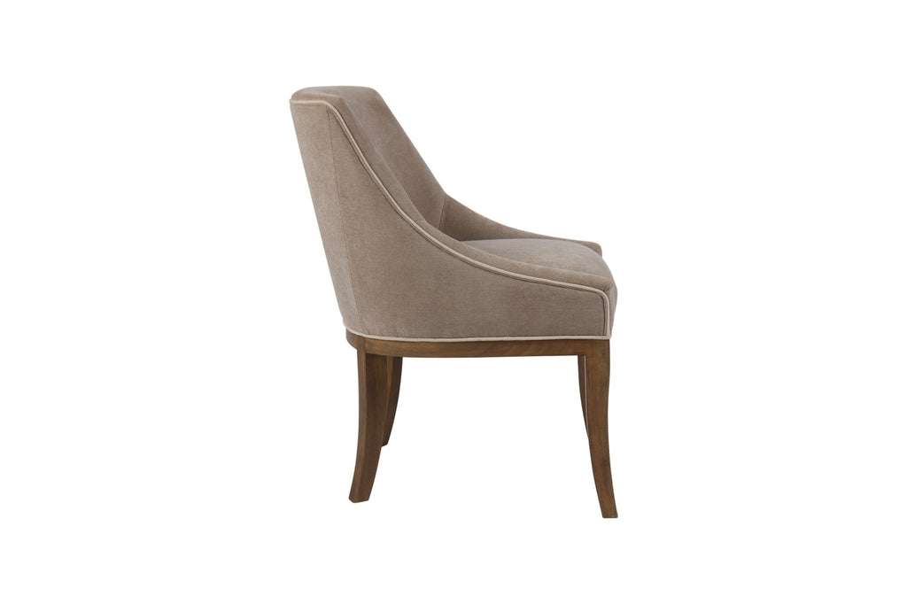Louis Upholstered Dining Chair – Soft Mink
