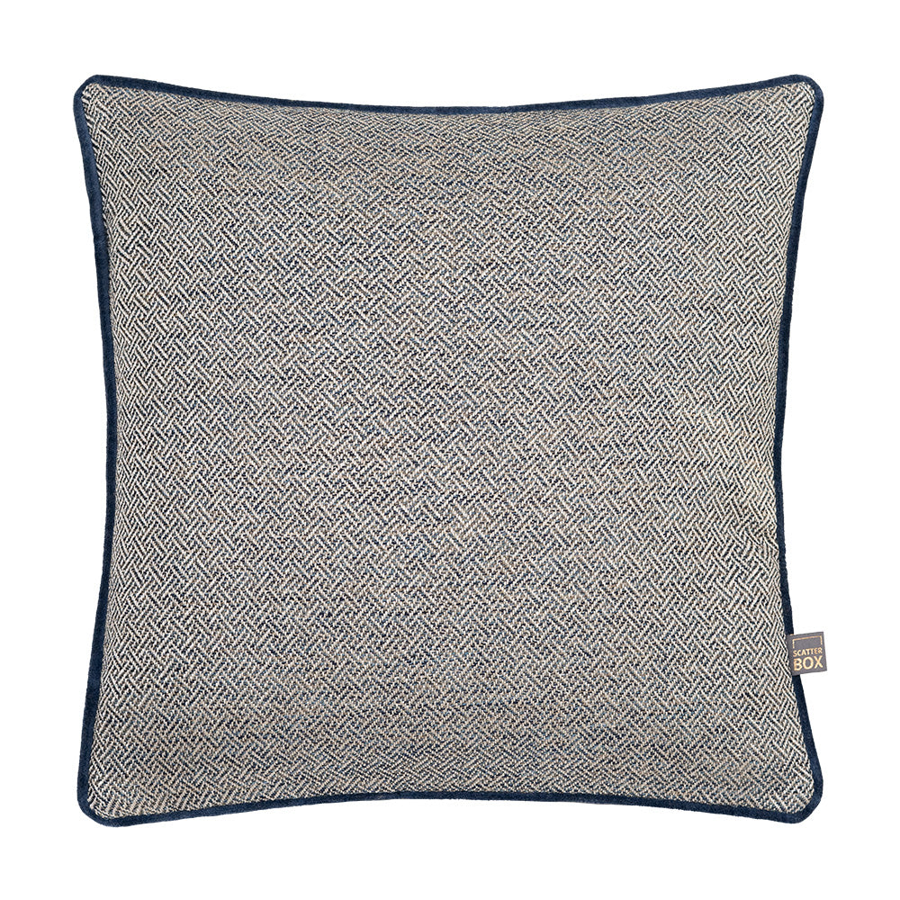 Scatter Box Ada 43x43cm Cushion, Blue/Silver