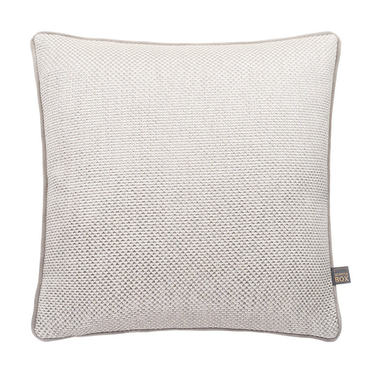 Anna 43x43cm Cushion, Cream/Silver