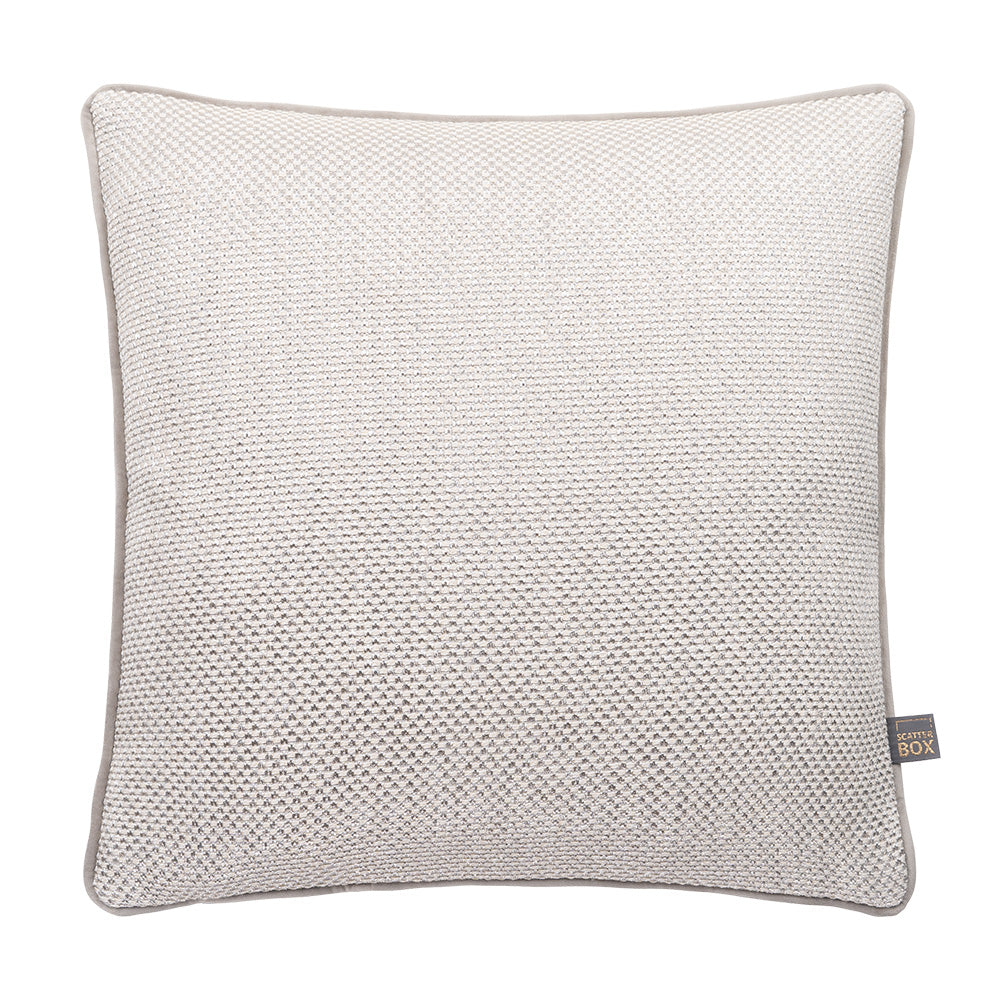Anna 58x58cm Cushion, Cream/Silver