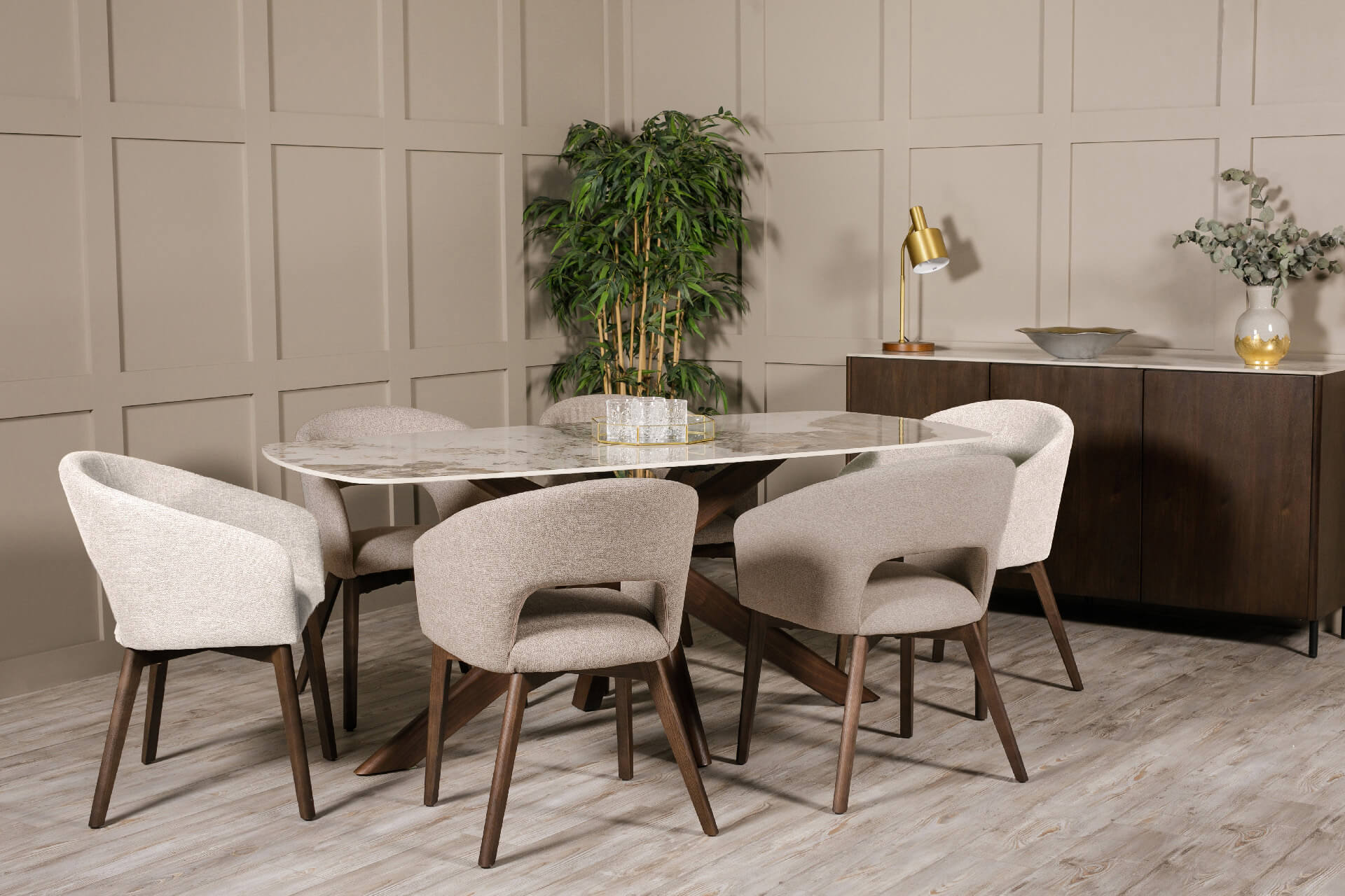 Arya Dining Chair- Latte