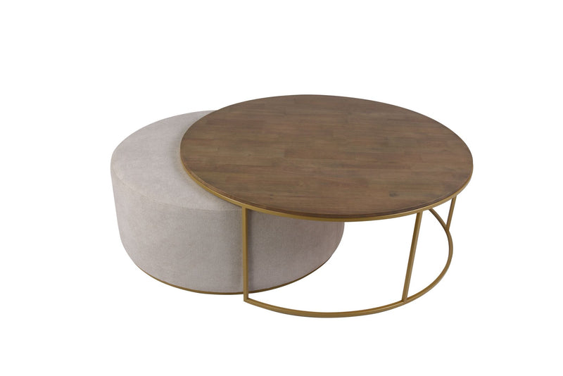 Todie Large Round Footstool Set – 120cm