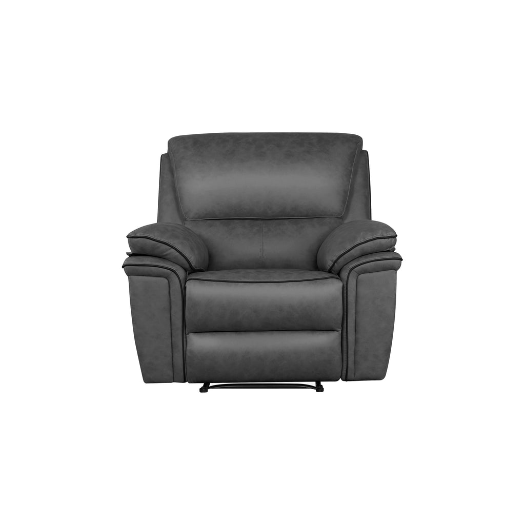 Brianna reclining Sofa Range - Grey  Suede Fabric