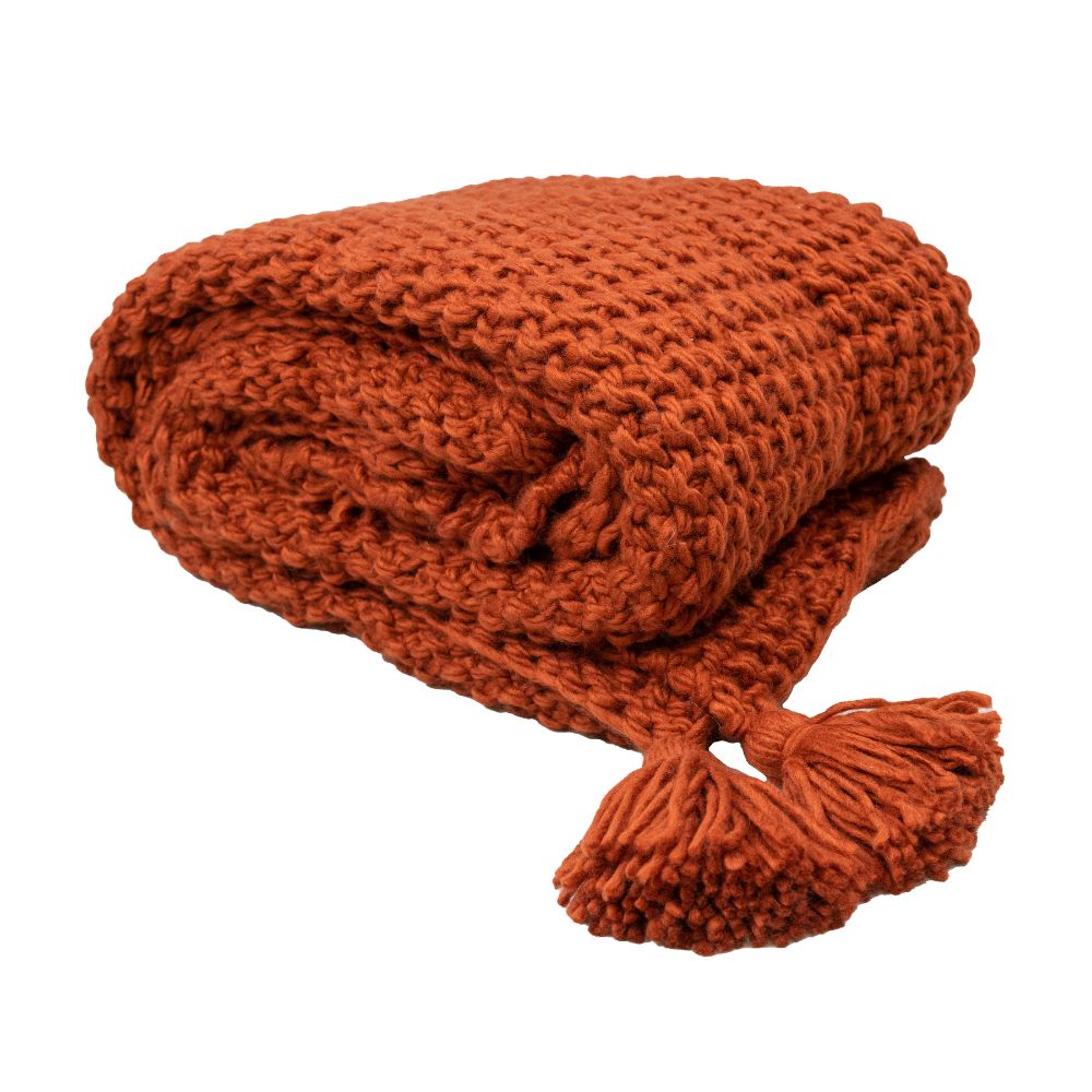 Scatter Box Collins Throw 130x160cm, Copper