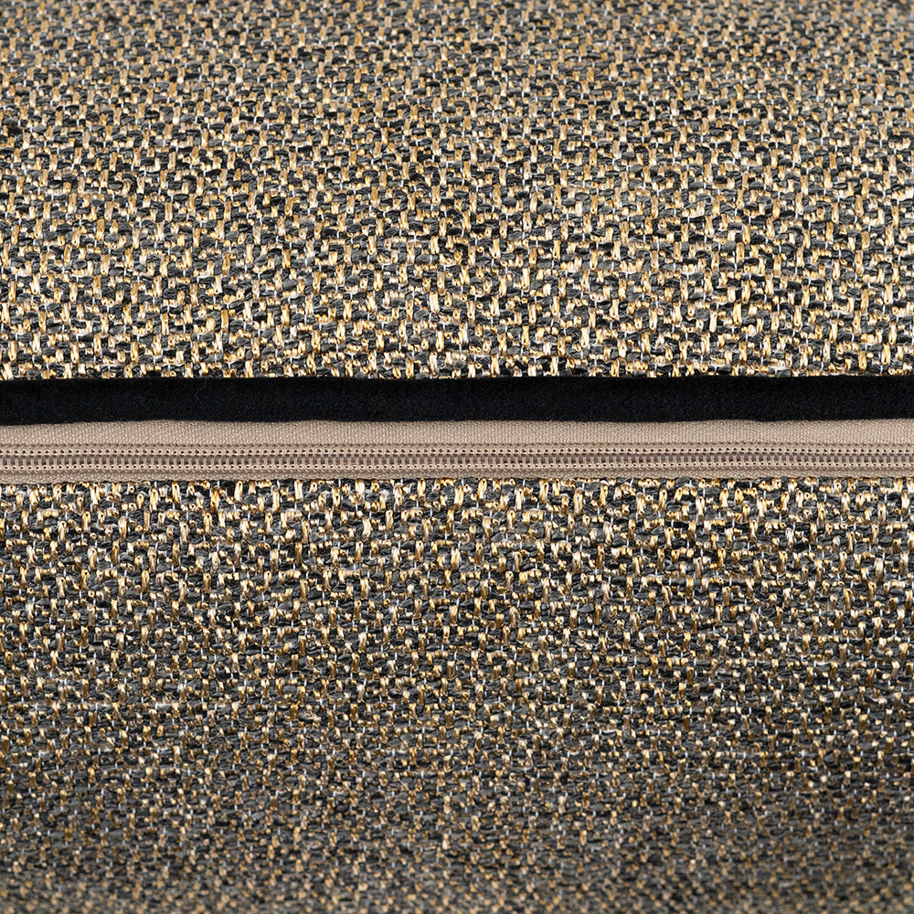 Demi 43x43cm Cushion, Black/Gold