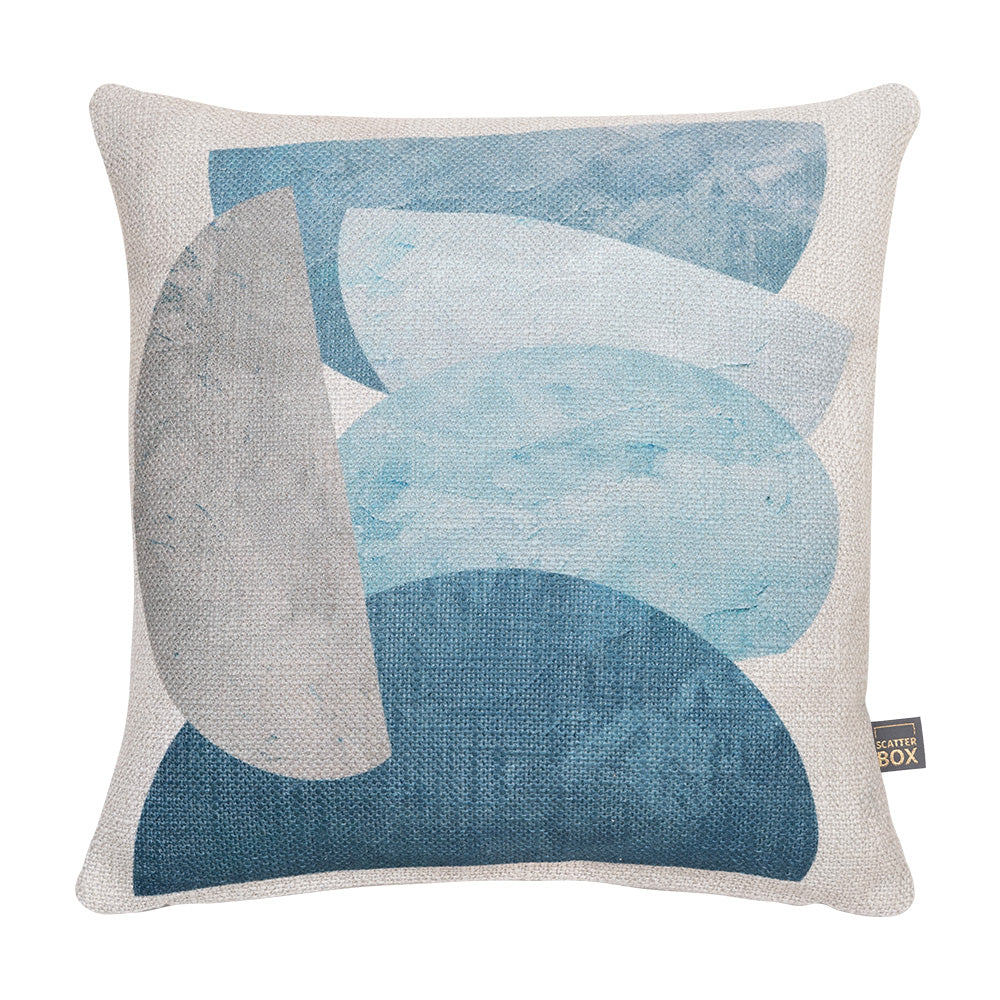 Geo Stack 45x45cm Cushion, Blue