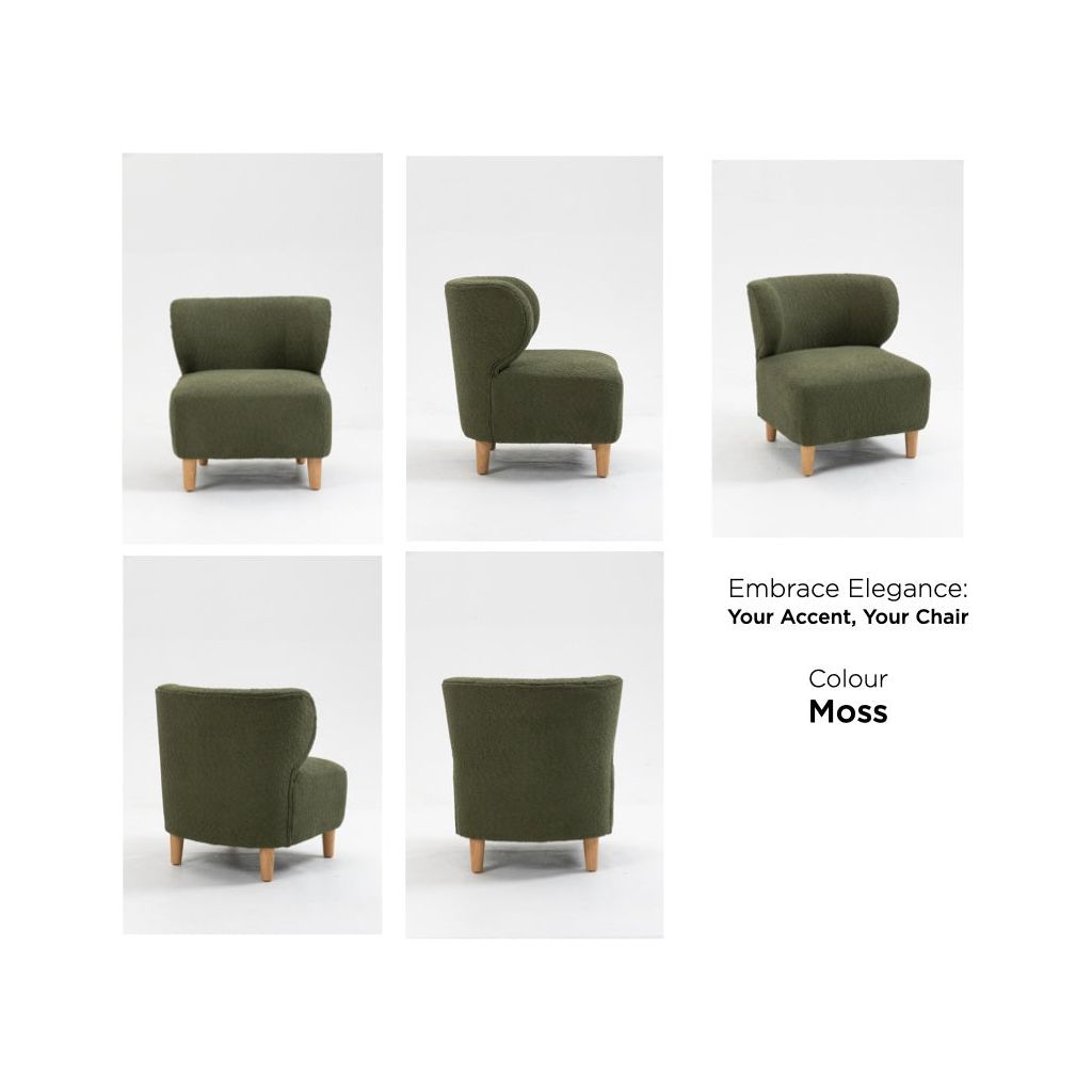 Olivia   Armchair   - Moss