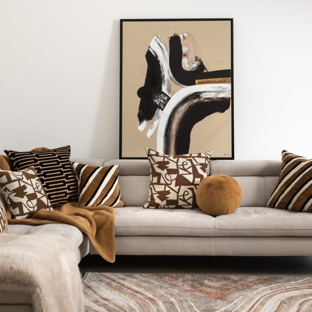 Scatter Box - Henri Cognac Cushion 43x43cm