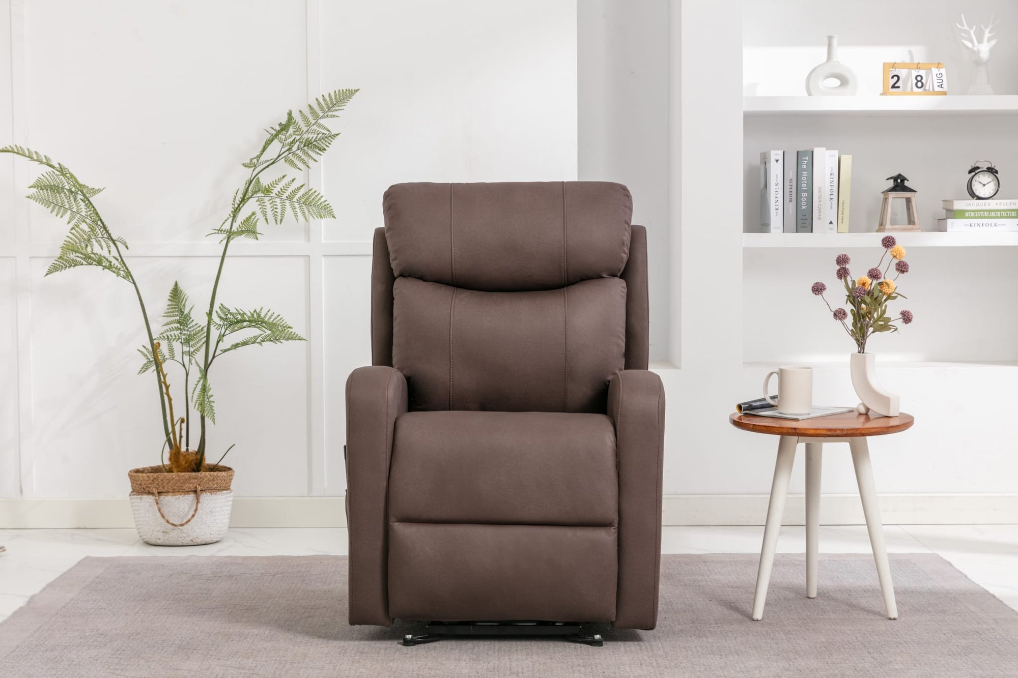 Hugo lift & tilt Dual Motor Armchair - Brown