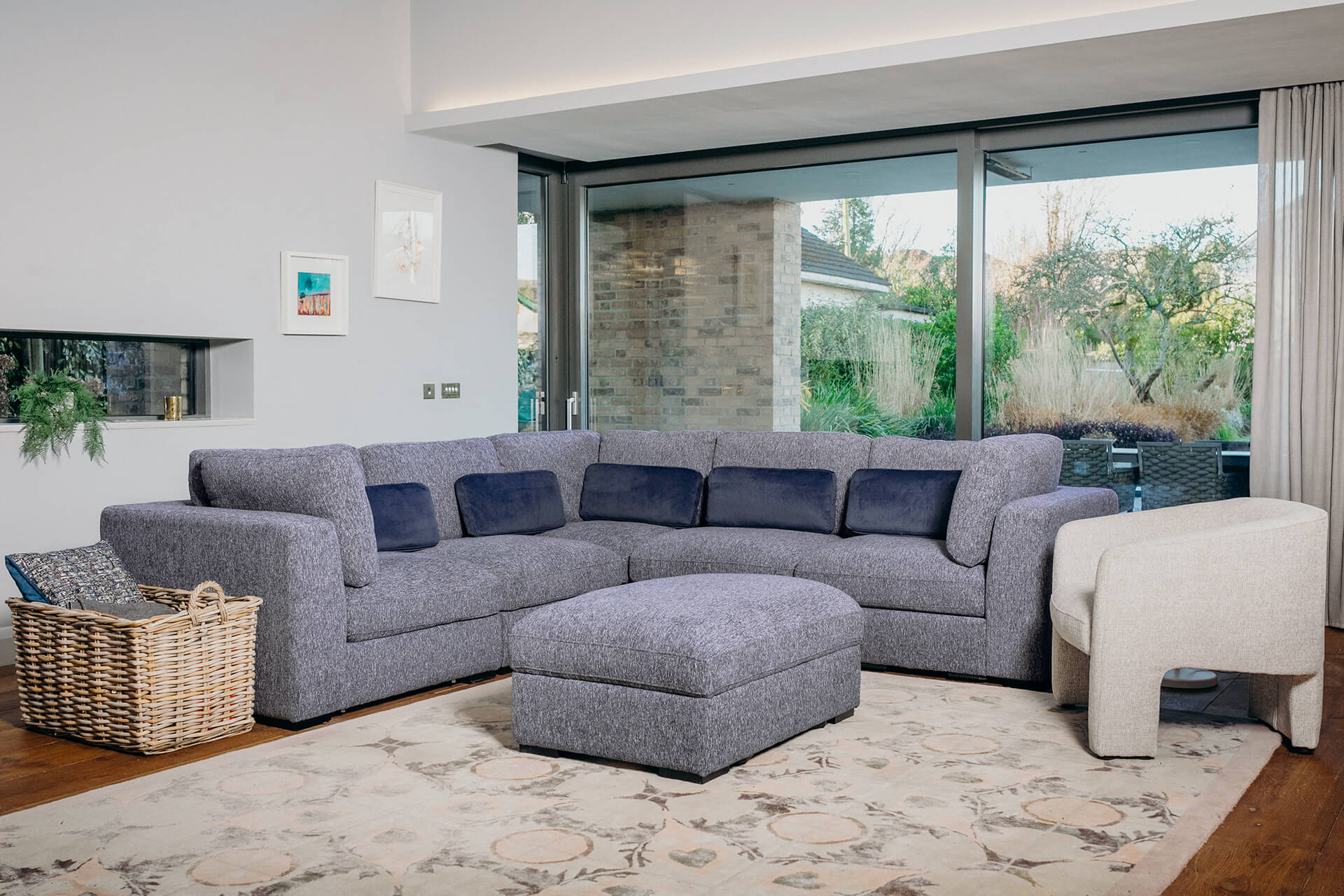 Henry Corner Sofa -Blue
