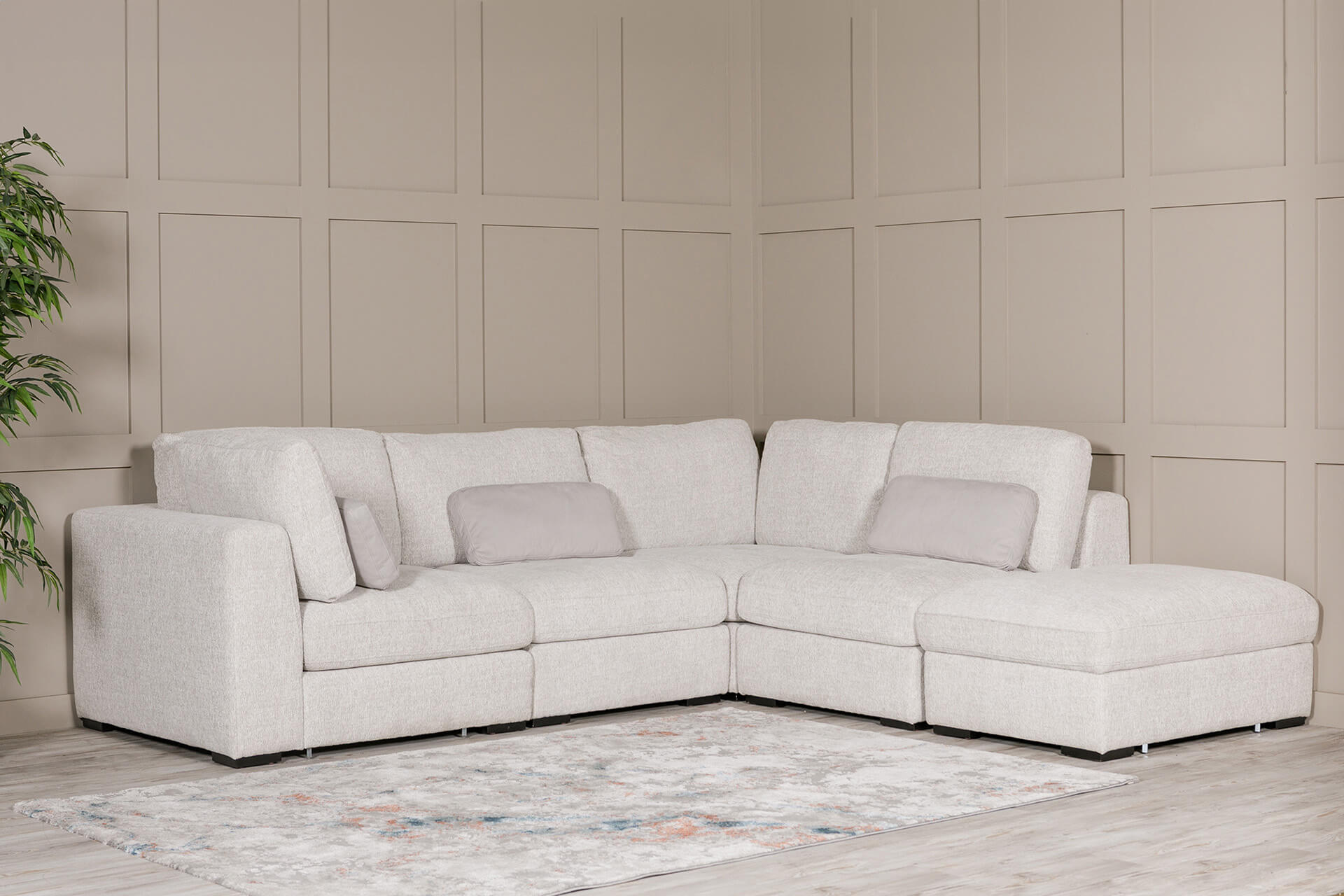 Henry Corner Sofa -Light Grey