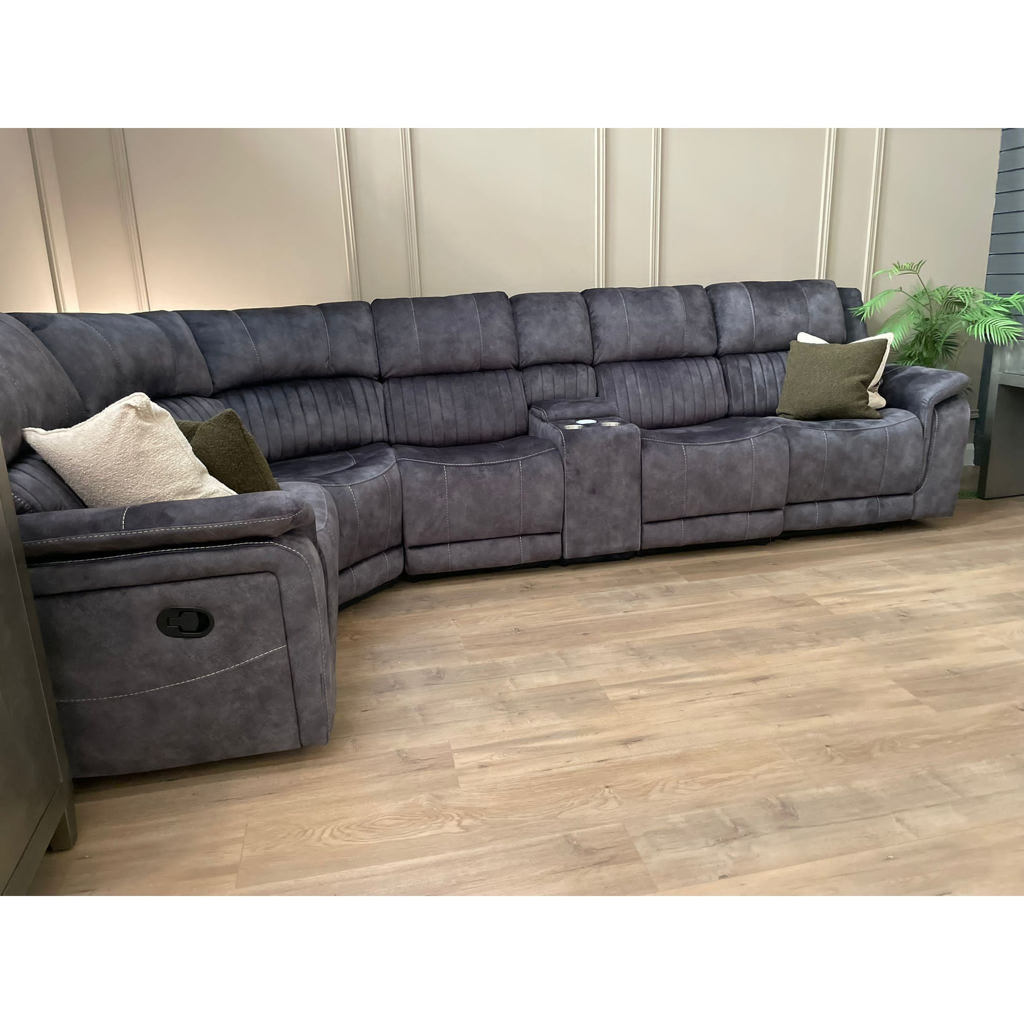 Alaska Manual Corner - Charcoal fabric