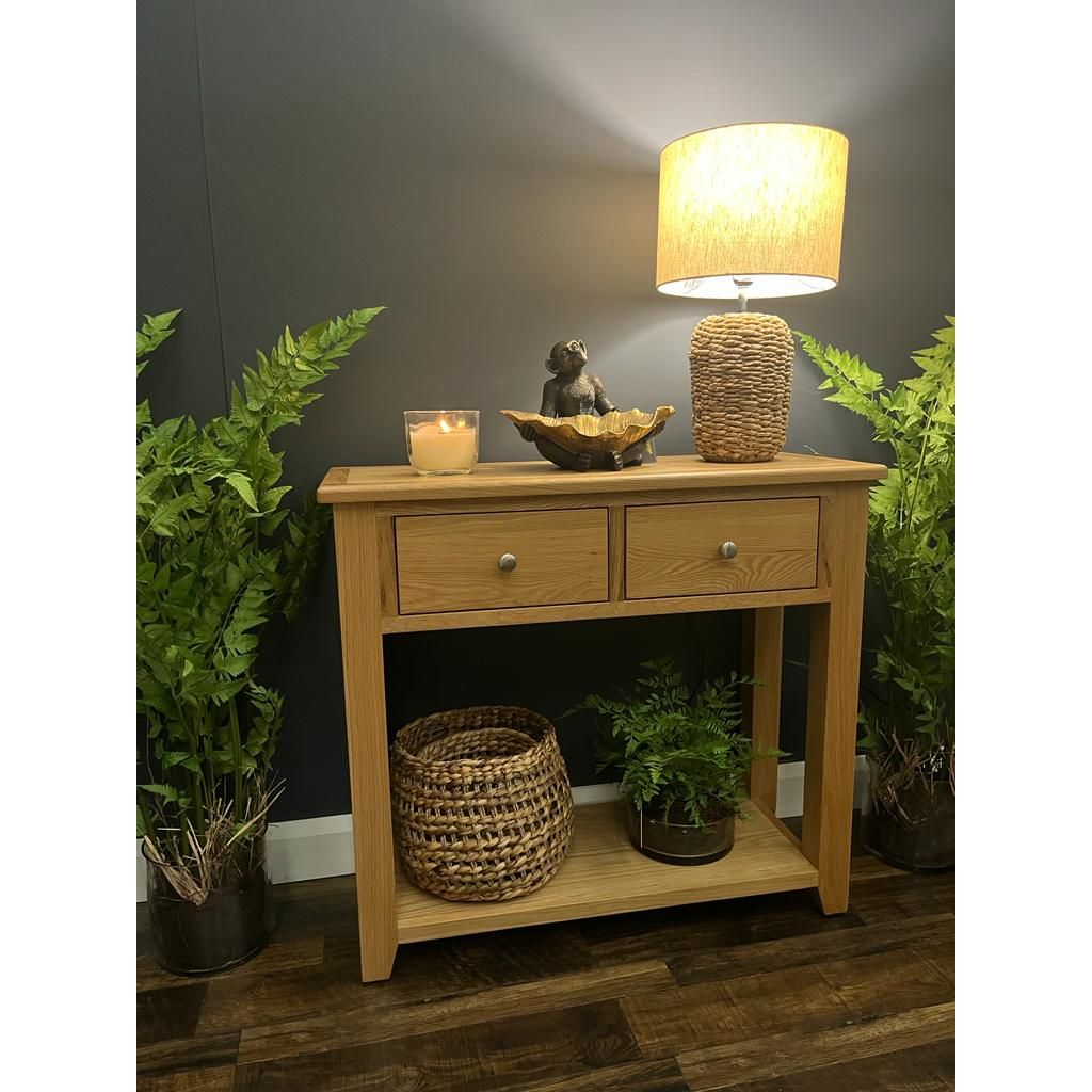 Corby Oak Console  Table