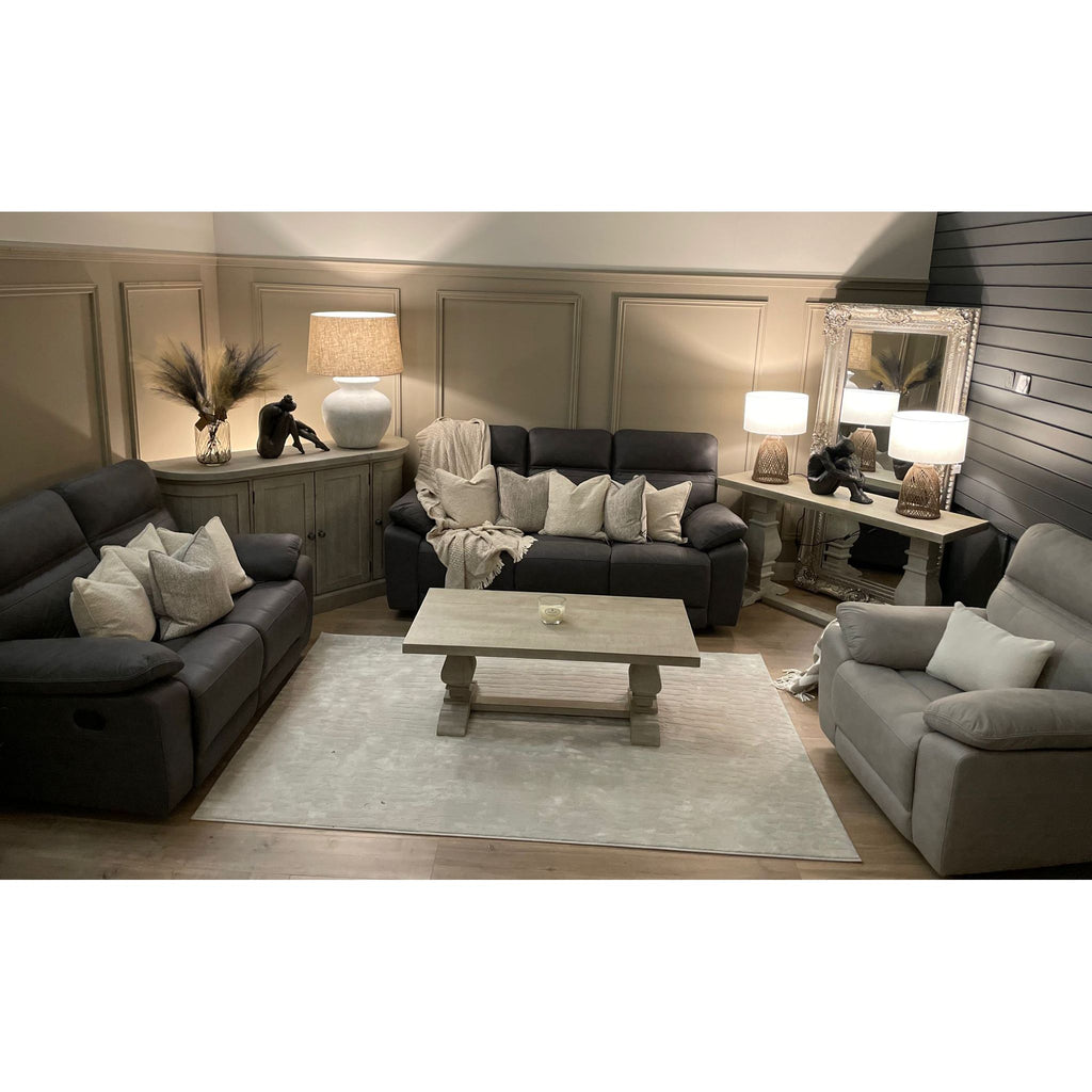 Jude Sofa Range - Charcoal Suede