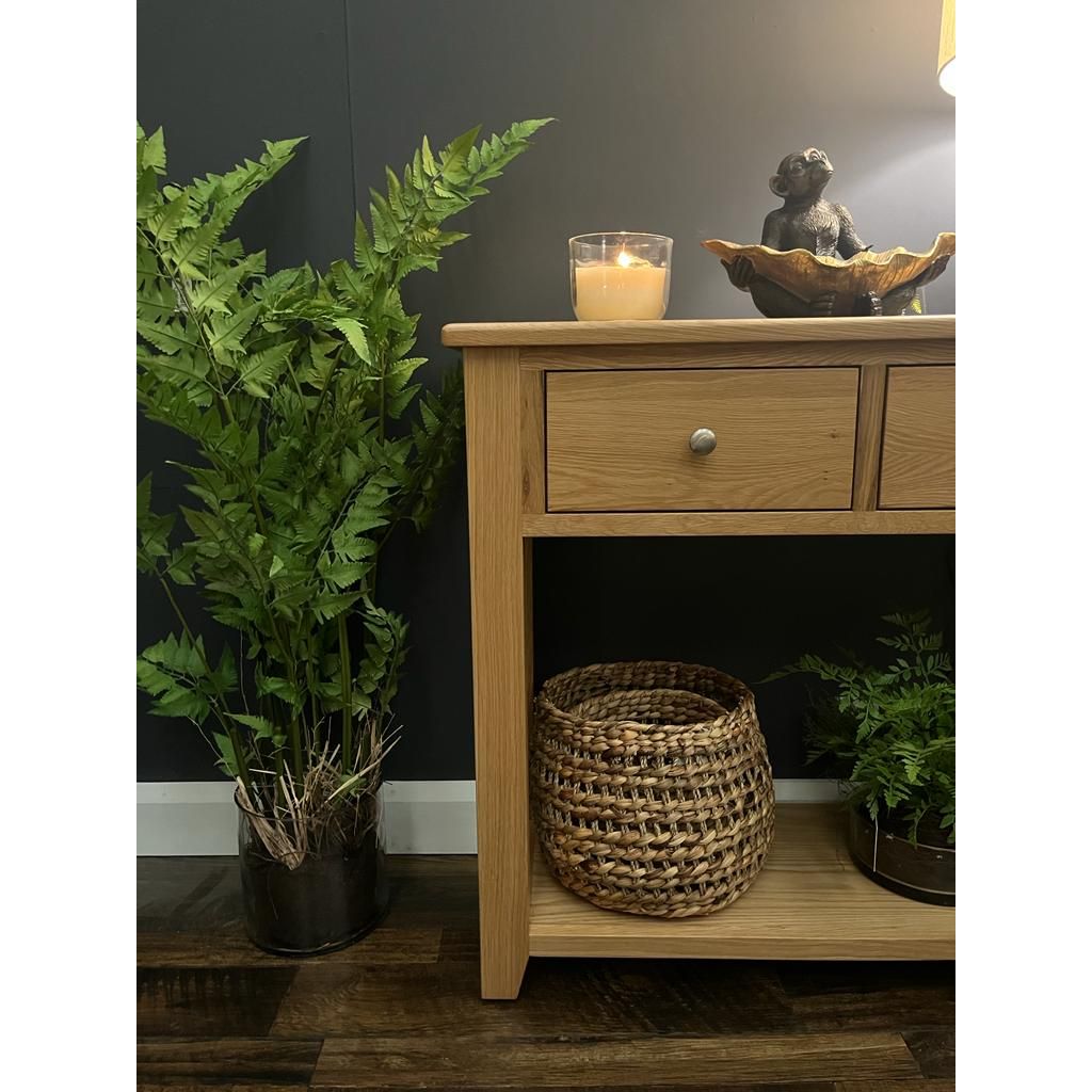 Corby Oak Console  Table