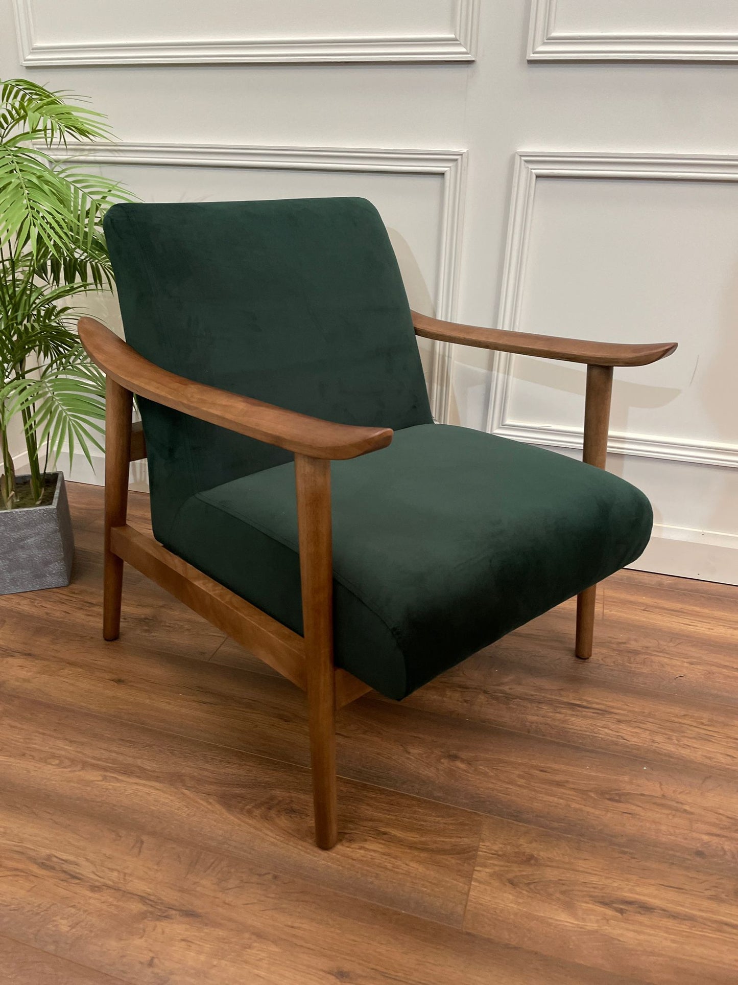 Oakley Accent Chair - Green Velvet