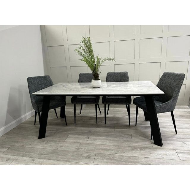 Ruben Dining Set - Grey Sintered Stone