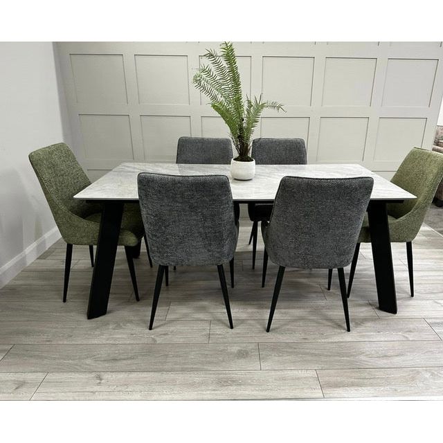 Ruben Dining Set - Grey Sintered Stone
