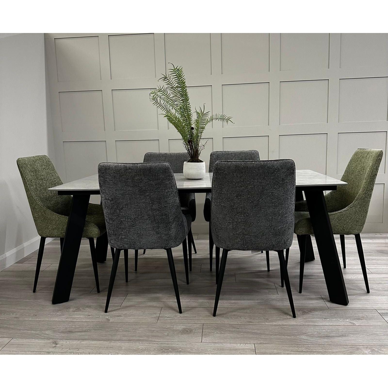 Ruben Dining Set - Grey Sintered Stone