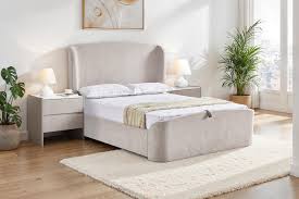 Blaine Super King OTTOMAN BED - Cream