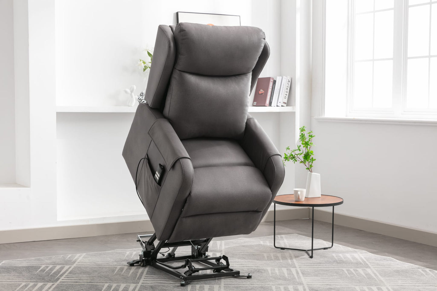 Joel lift & tilt Dual Motor Armchair - Grey