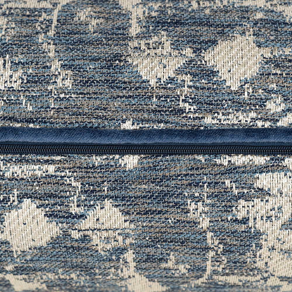 Joni 58x58cm Cushion, Blue/Silver