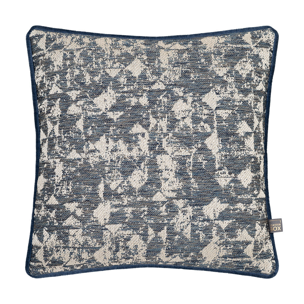 Joni 58x58cm Cushion, Blue/Silver