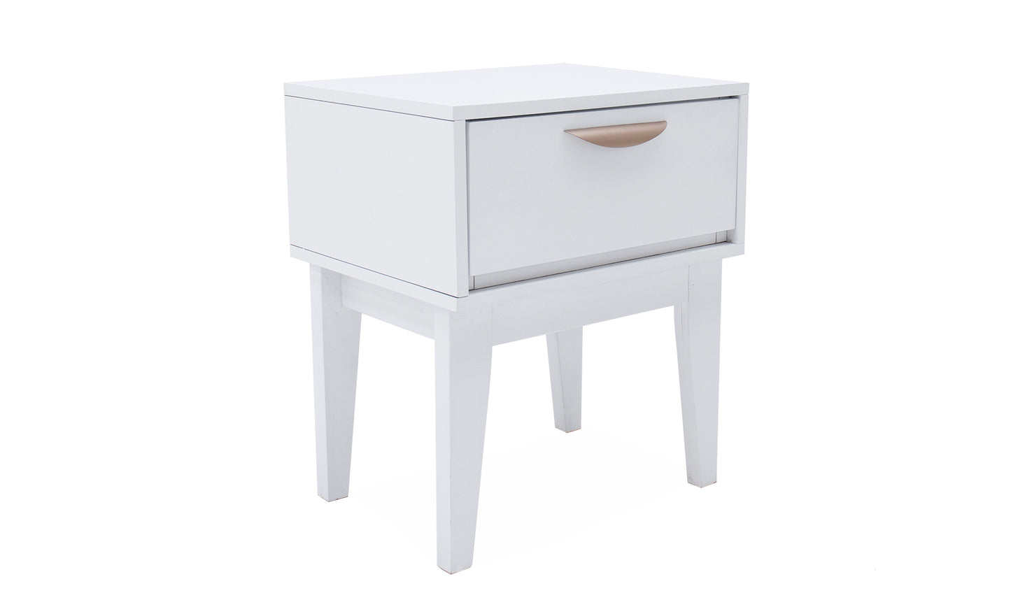 Lucy -  Bedside Table -White