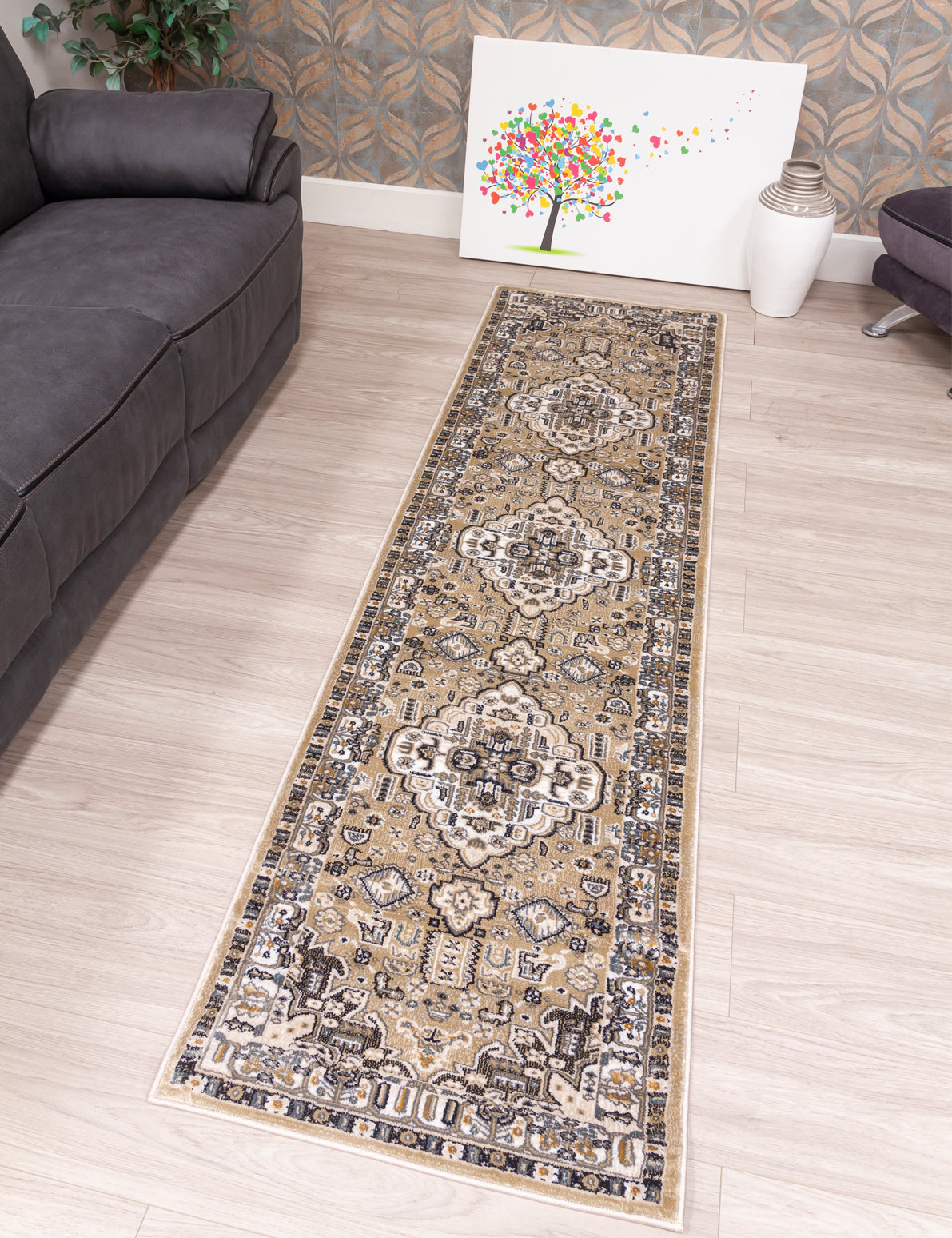 Aziza Medallion - Beige