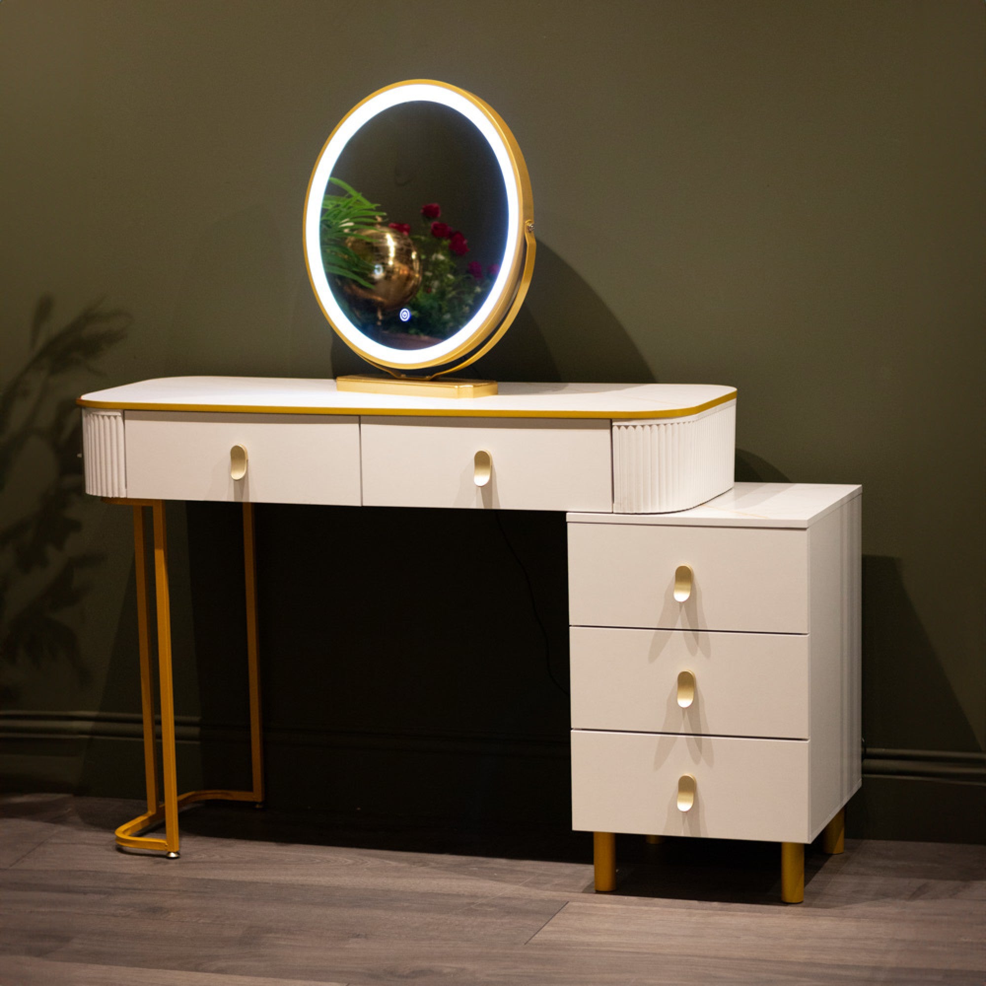 Teely Dressing Table Set  - White