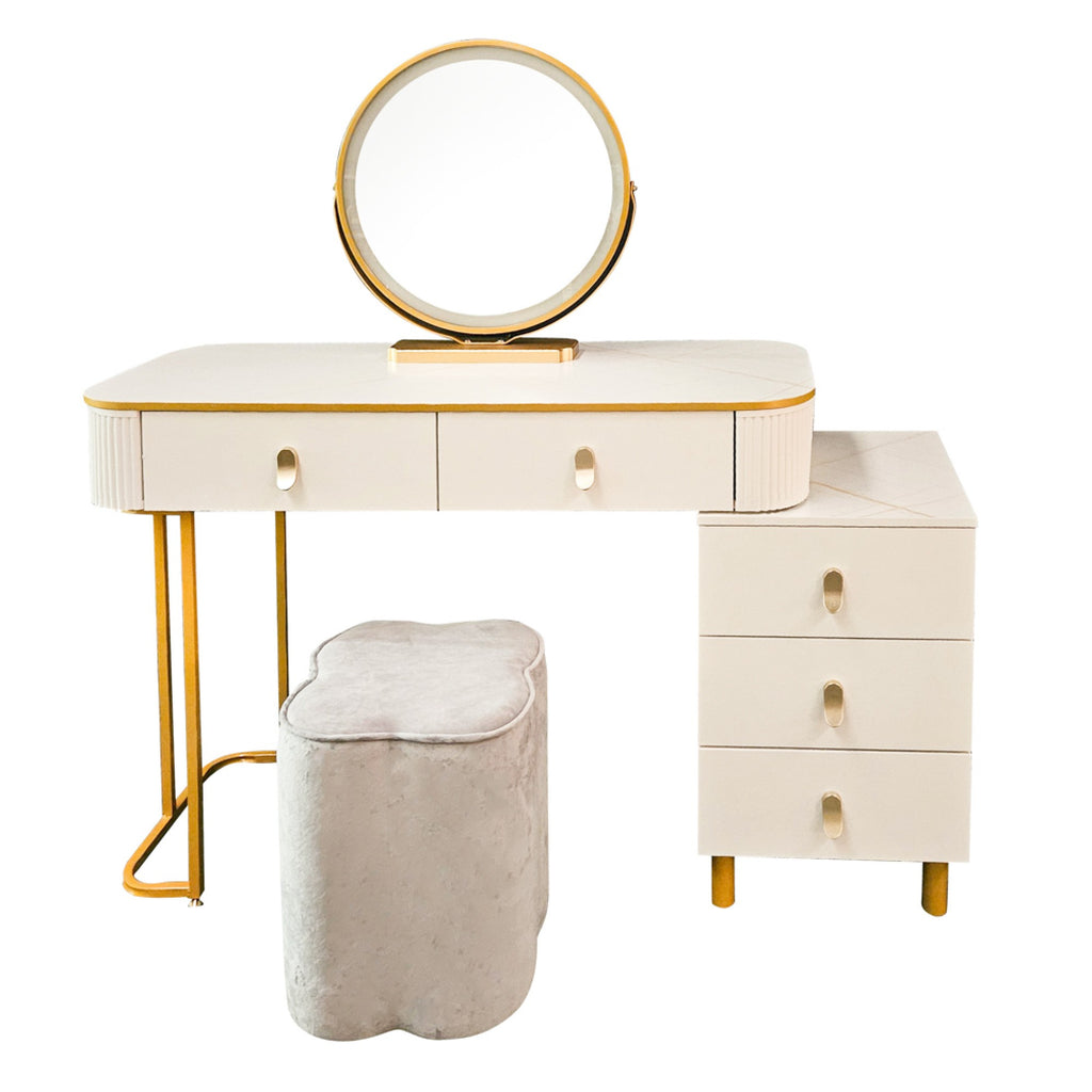 Teely Dressing Table Set  - White