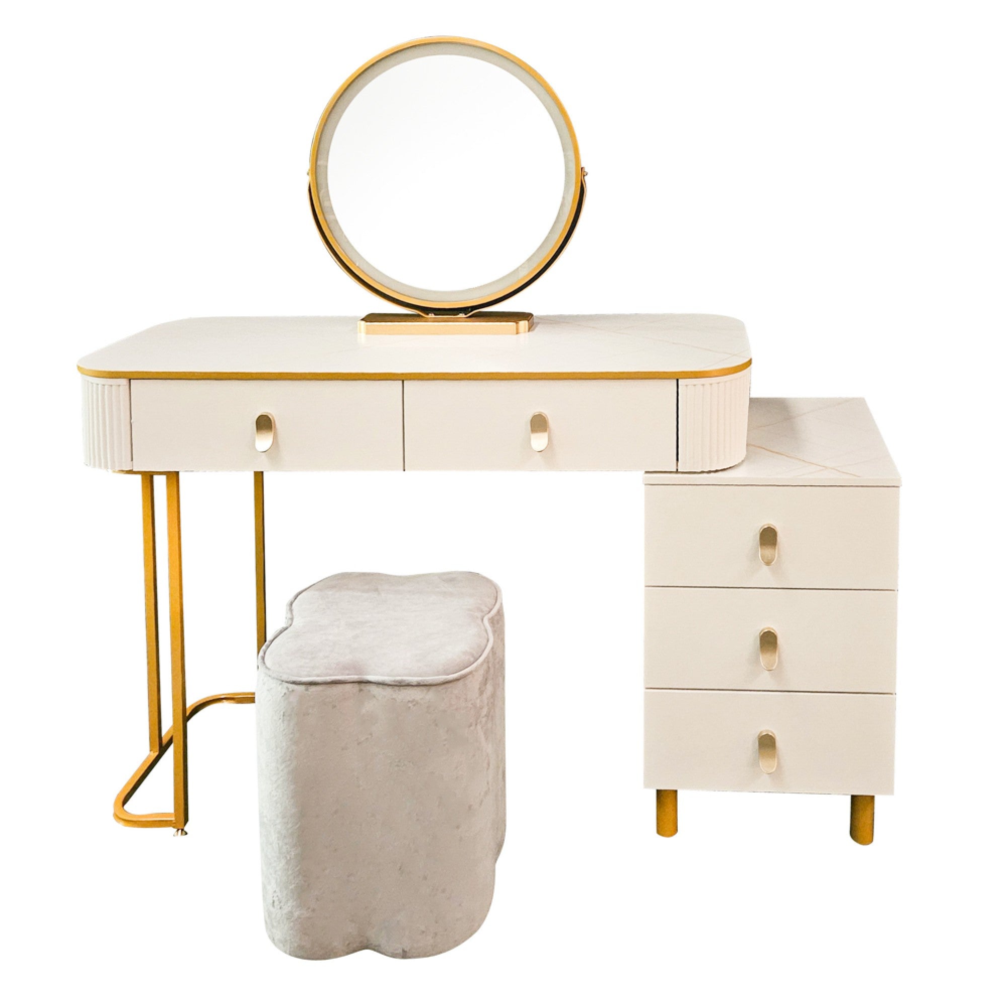 Teely Dressing Table Set  - White