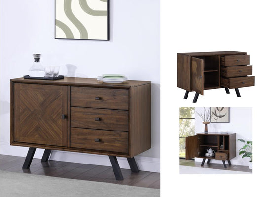 Sahara 1 Door 3 Drawer Sideboard