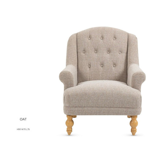 Charlotte Armchair   - Oat