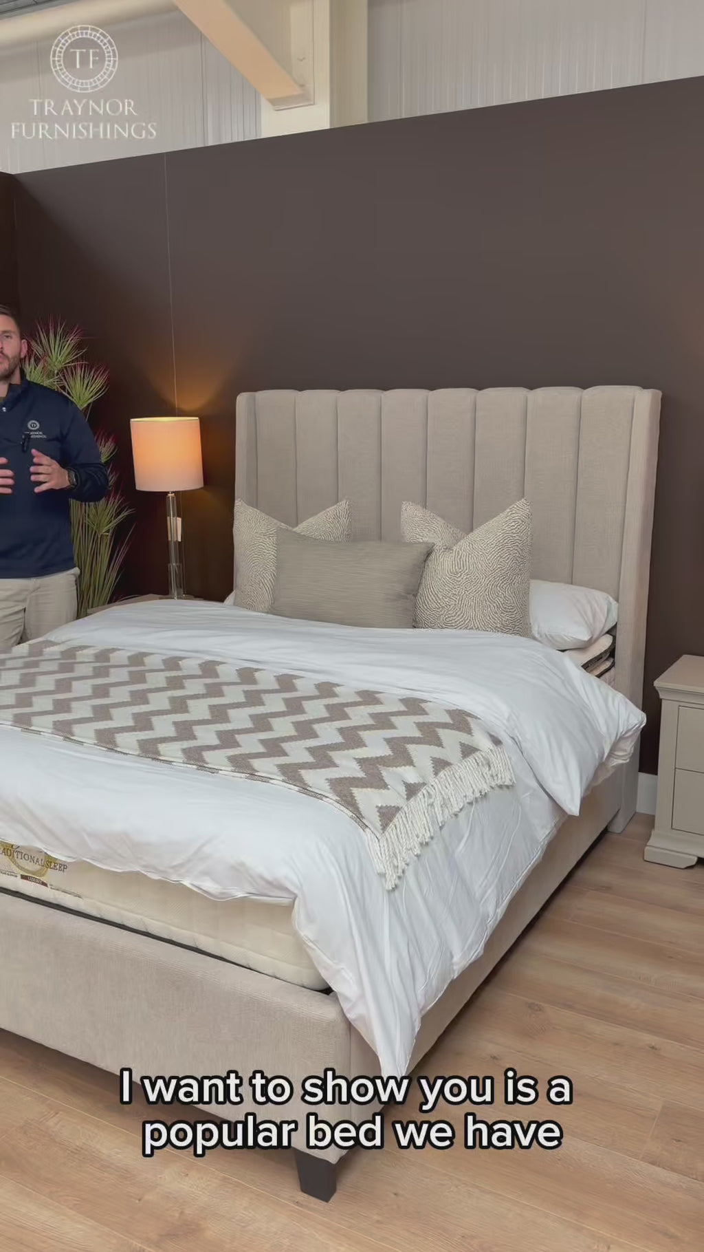 Oscar Double  Bed frame - Natural