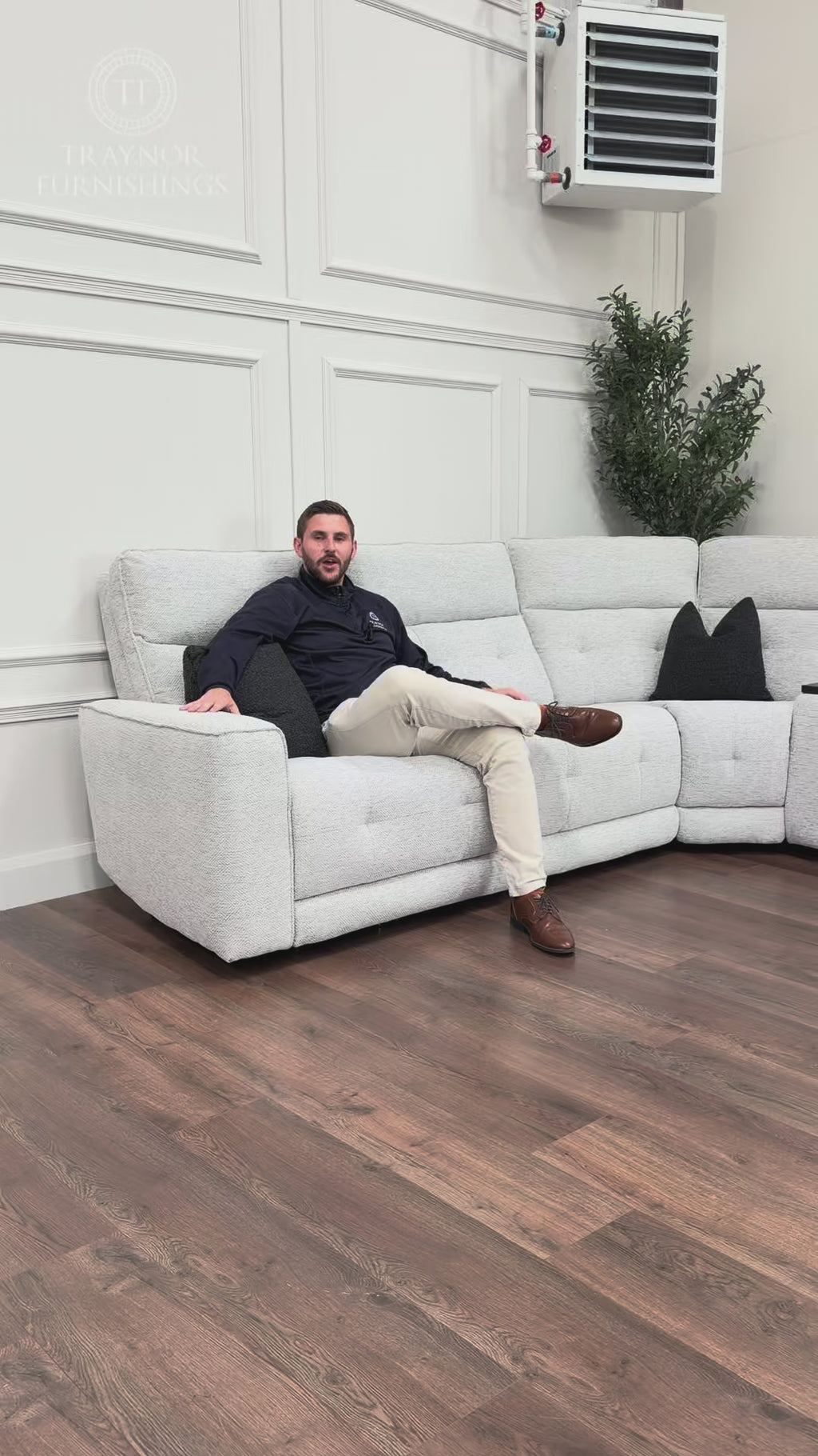 Chelsea Power Corner - Mist Grey