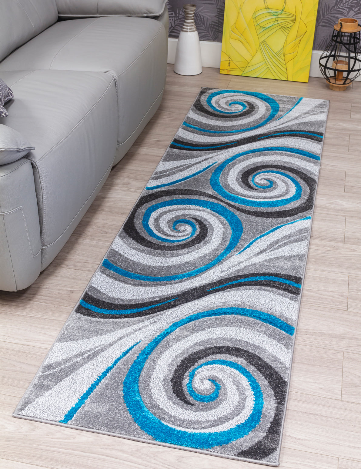 Samba Spirals -Ochre Teal