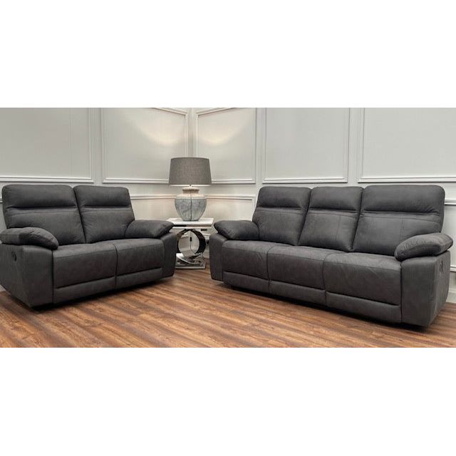 Jude Sofa Range - Charcoal Suede