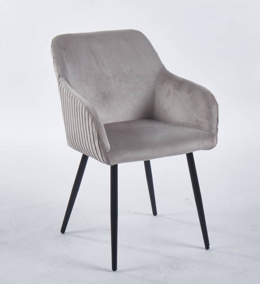 Mae Dining Chair - Grey Velvet