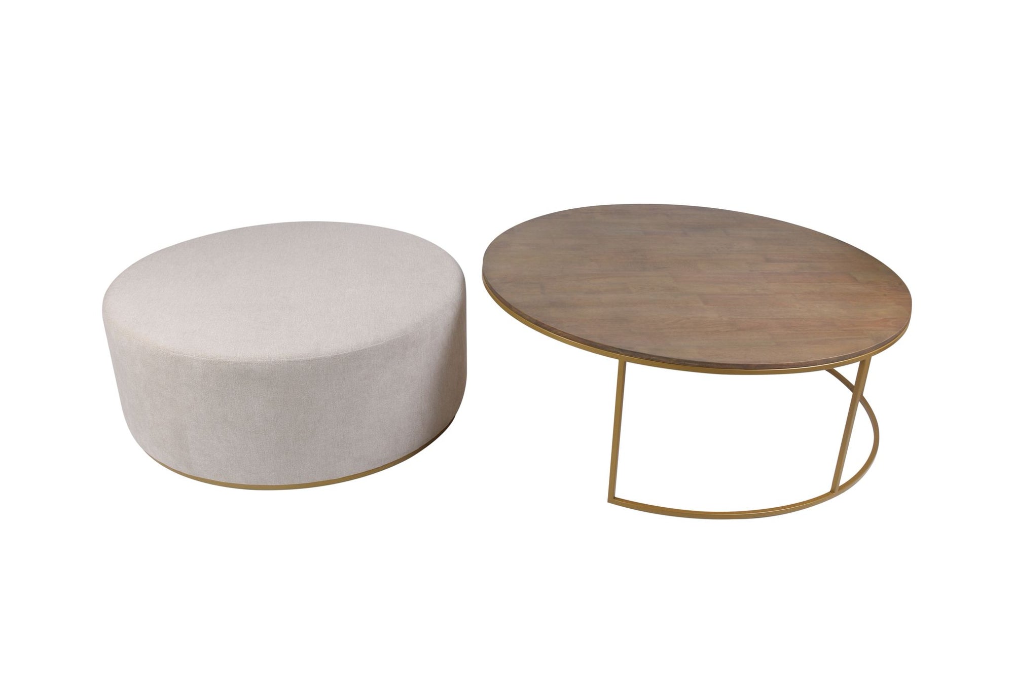 Todie Large Round Footstool Set – 120cm