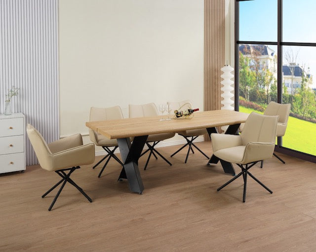 Navarre X Dining Table Set - 2.1m