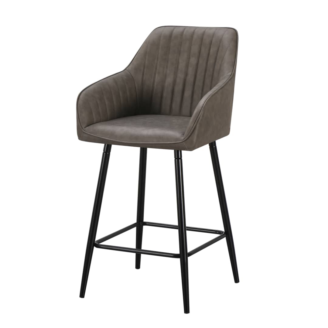 EZ Bar Stool - Grey PU